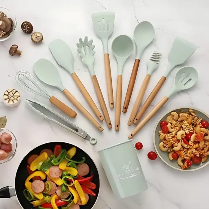 12 PCS Silicone Cooking Utensils Set