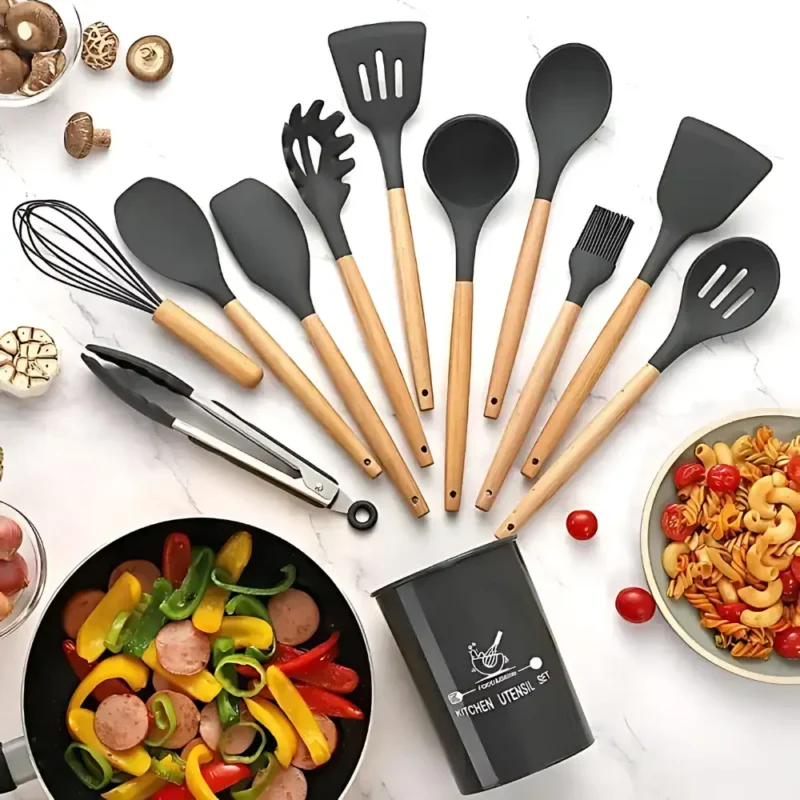 12 PCS Silicone Cooking Utensils Set