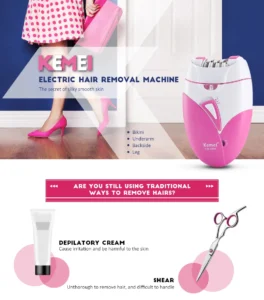 Hair Removal Kemei Epilator - Ladies