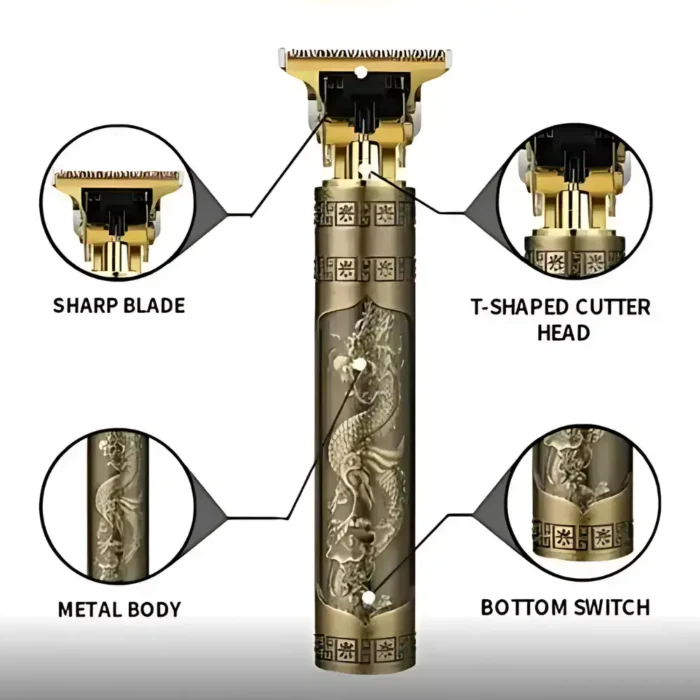 Professional Hair Trimmer Vintage T9 Dragon Design