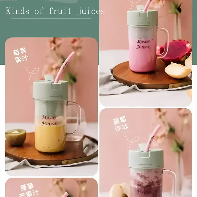 Portable Juicer Blender with Straw Cup