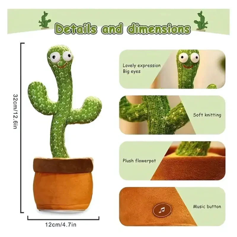 Dancing and Talking Cactus Toy