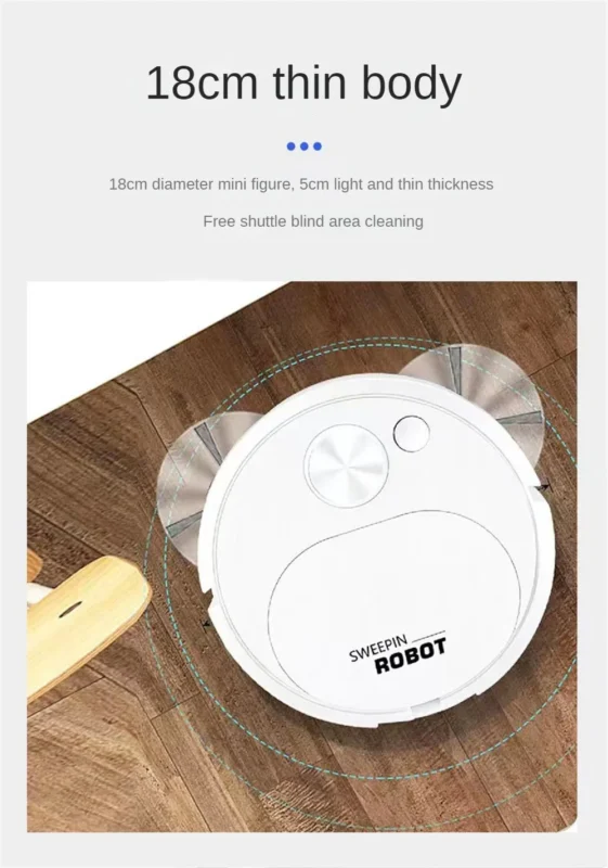 Smart Sweeping Robot Mopping 3 In1